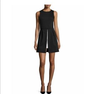 Alice + Olivia Bria Peplum Fit & Flare Mini Dress